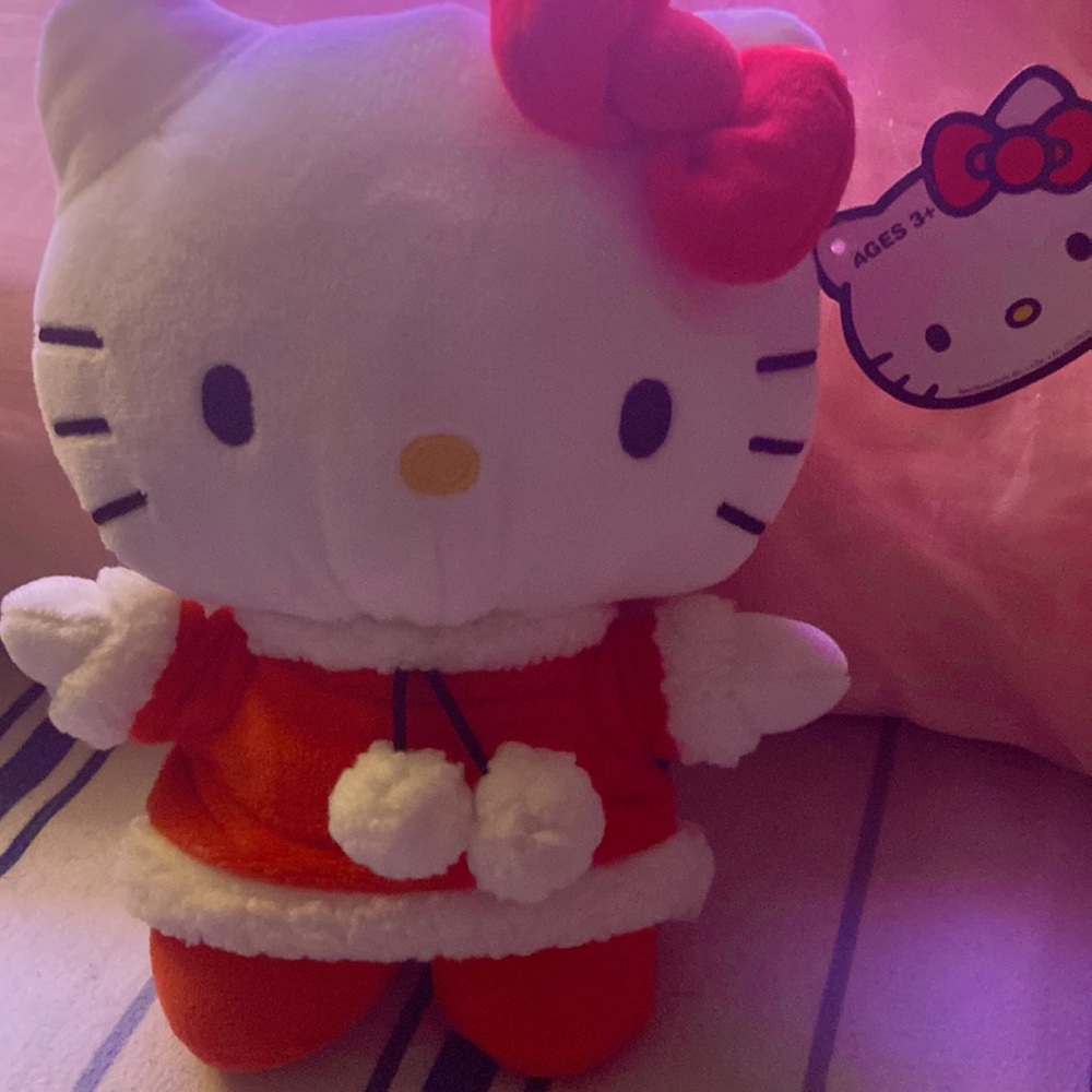 Hello Kitty in Santa Claus Clothes